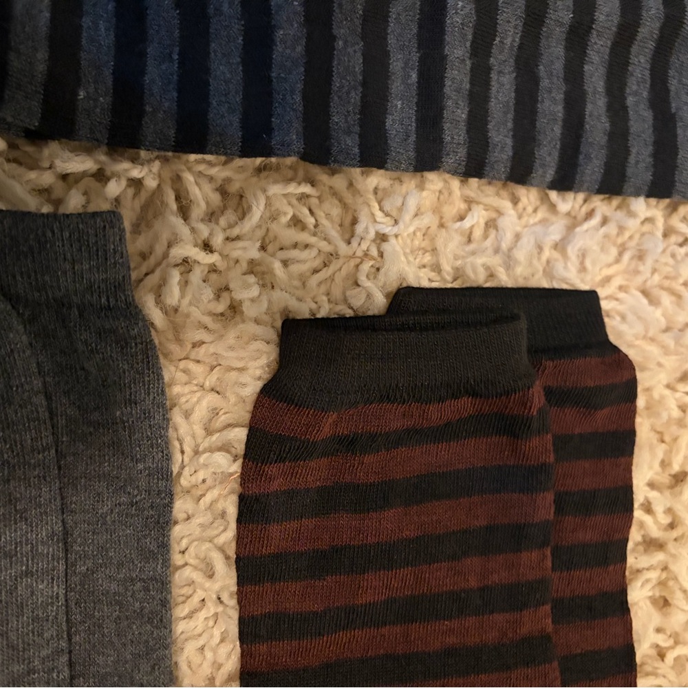 Striped Arm Socks -set of 5 -so comfy and warm and soft!! Cost is for the bundle